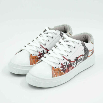 Baskets Imprimées Graffiti – Chaussures Décontractées Chic pour Femme – Modèle Adams