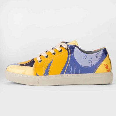 Baskets Imprimées Graffiti – Chaussures Décontractées Chic pour Femme – Modèle Rêve