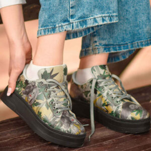 Baskets Imprimées Graffiti – Chaussures Décontractées Chic pour Femme – Modèle Elina