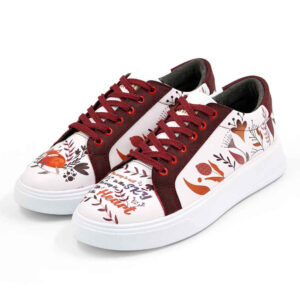 Baskets Imprimées Graffiti – Chaussures Décontractées Chic pour Femme – Modèle Renard