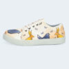 Baskets Imprimées Graffiti – Chaussures Décontractées Chic pour Femme – Modèle Kangourou