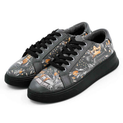 Baskets Imprimées Graffiti – Chaussures Décontractées Chic pour Femme – Modèle Nature