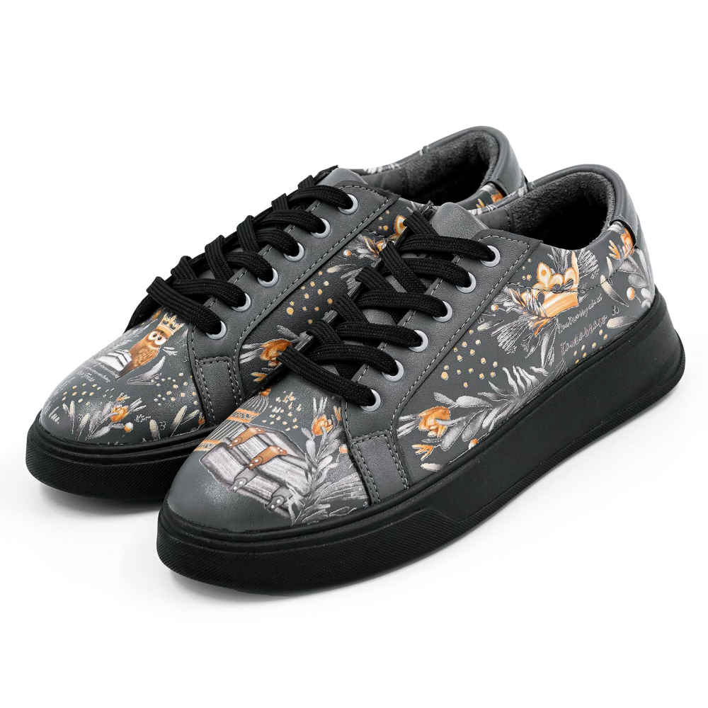 Baskets Imprimées Graffiti – Chaussures Décontractées Chic pour Femme – Modèle Nature