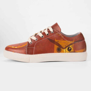 Baskets Imprimées Graffiti – Chaussures Décontractées Chic pour Femme – Modèle Chouette