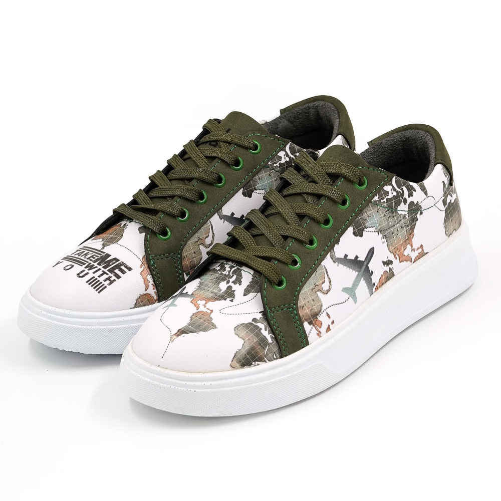 Baskets Imprimées Graffiti – Chaussures Décontractées Chic pour Femme – Modèle Rana