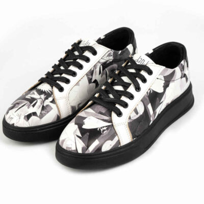 Baskets Imprimées Graffiti – Chaussures Décontractées Chic pour Femme – Modèle Vala