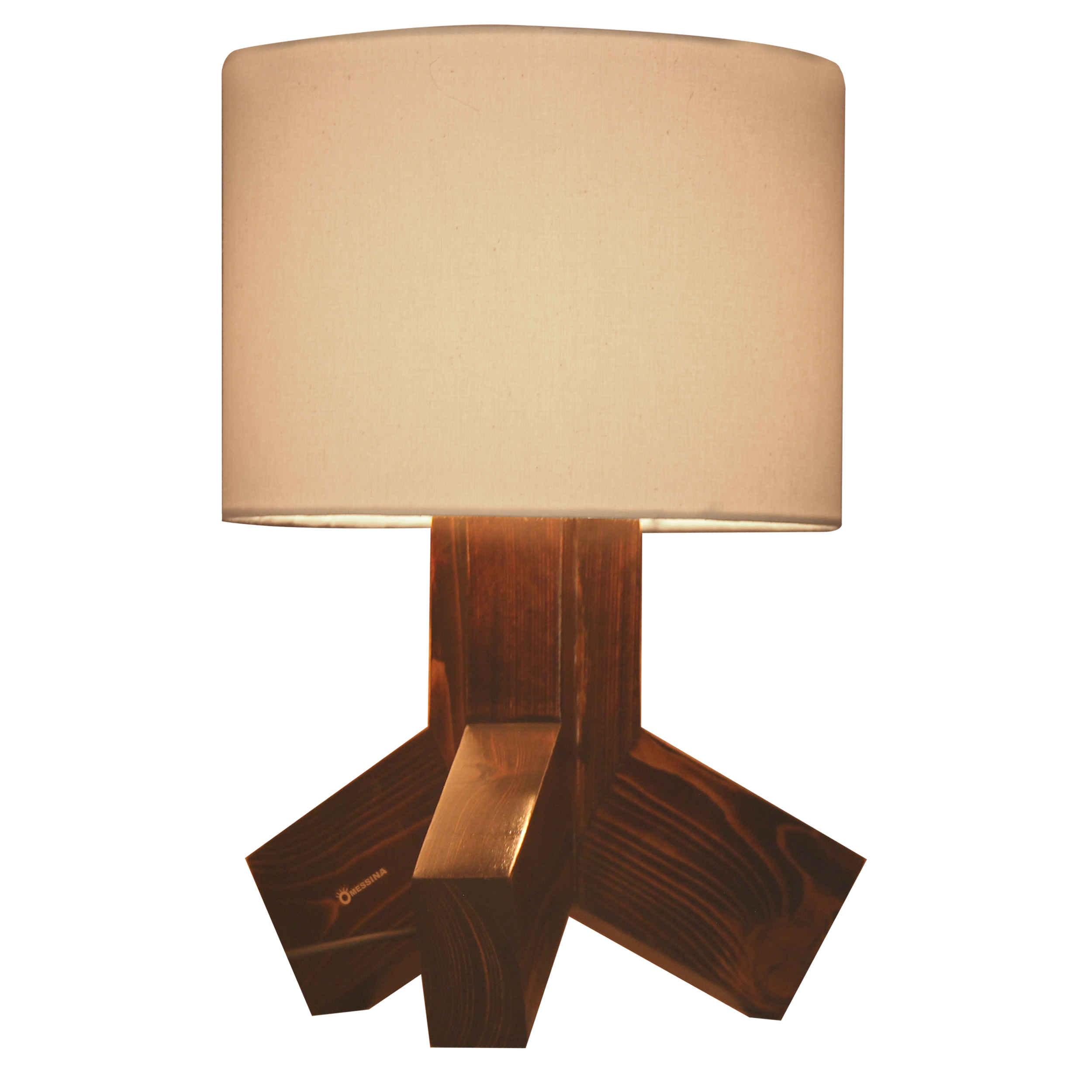 Lampe de table en bois – modèle artisanal Bahman