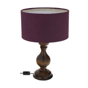 Lampe de table en bois – modèle artisanal Farima