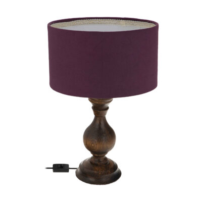 Lampe de table en bois – modèle artisanal Farima