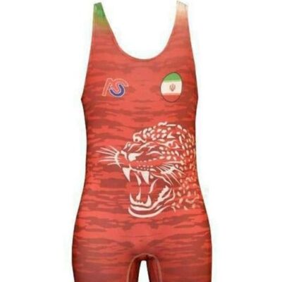Singlet de Lutte Sans Manches pour Hommes Iranien Modèle Cheetah