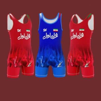 Singlet de Lutte Sans Manches pour Hommes Iranien Modèle Tiara