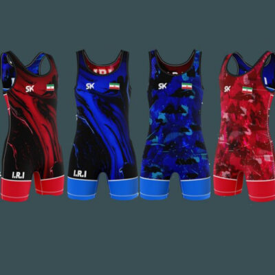 Singlet de Lutte Sans Manches pour Hommes Iranien Modèle Emad