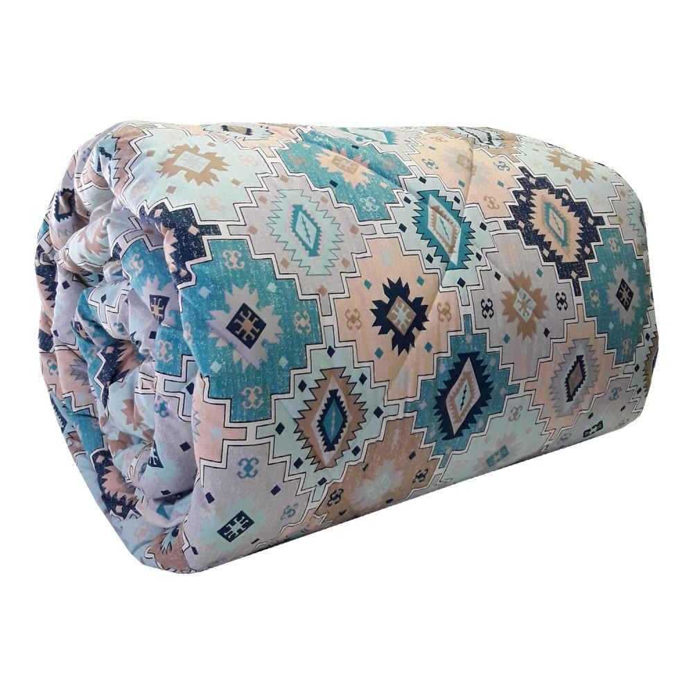 Couverture Korsi persane – Épaisse, lourde et chaude taille double Turquoise