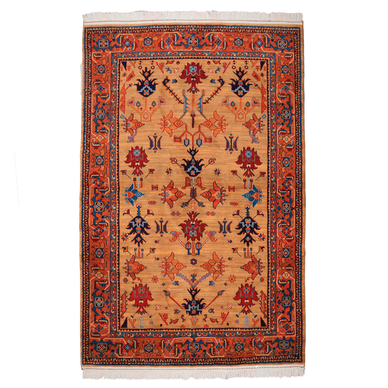 Tapis persan noué à la main Isfahan tribal laine Vagireh