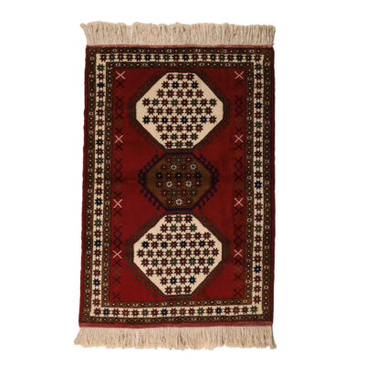 Tapis persan en laine tribal noué à la main Javaneh