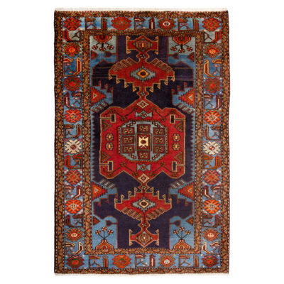 Tapis persan noué à la main chef-d’œuvre Zanjan en laine Farhang
