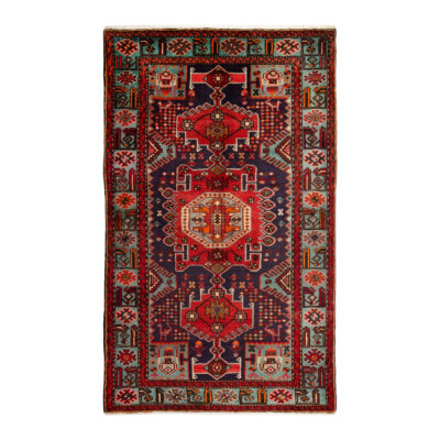 Tapis persan noué à la main chef-d’œuvre Zanjan style tribal