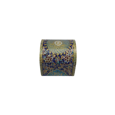 Boîte à bijoux en os artisanale avec motif Eslimi d’inspiration persane