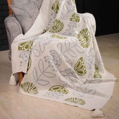 Plaid Tricoté Doux & Léger pour Canapé et Lit Modèle Ghasedak