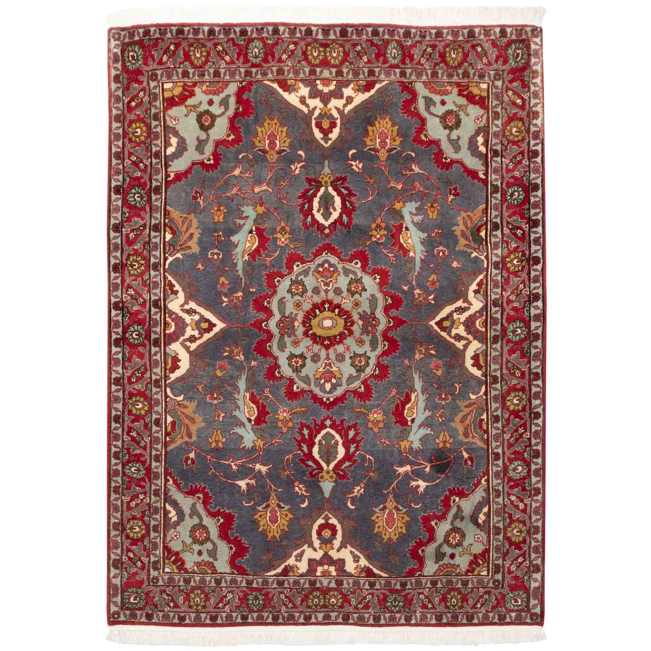 Tapis persan vintage noué à la main laine Diana