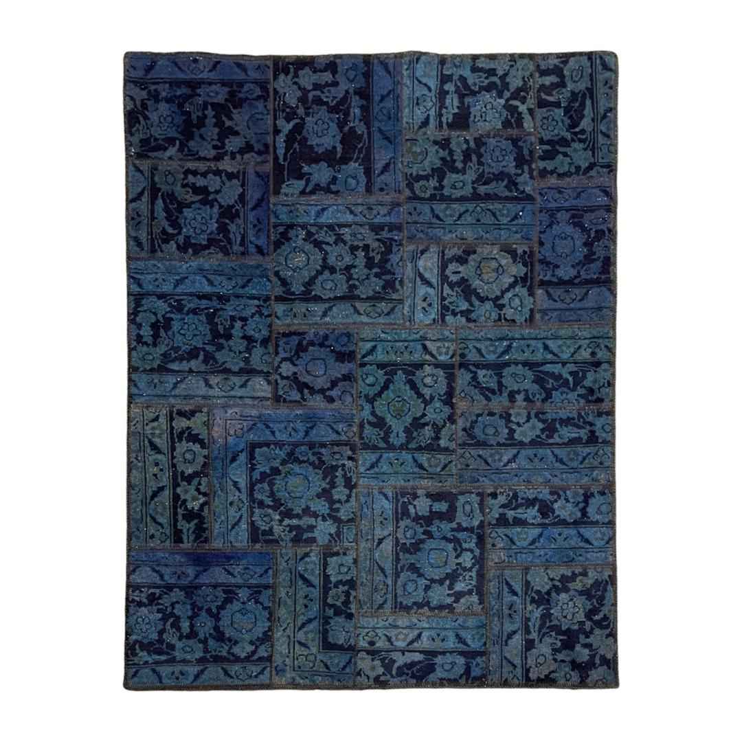Tapis patchwork noué à la main persan Ahoora
