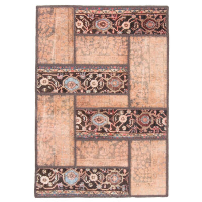 Tapis patchwork noué à la main persan vintage Panah
