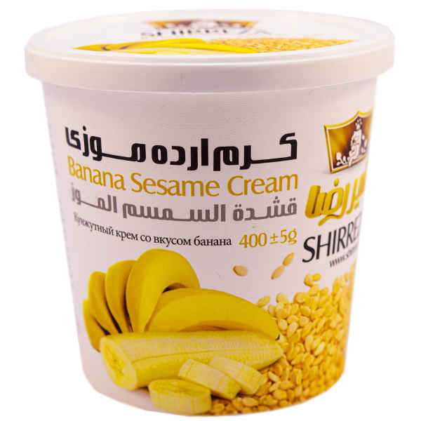Crème Tahini Sauce Sésame avec Saveur Banane - Shirreza, 400 gr (3x)