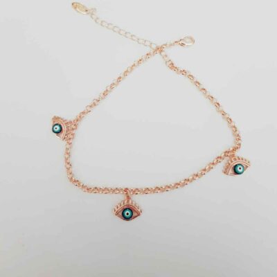 Bracelet Cheville en Acier Cheshm Nazar Modèle Bahador