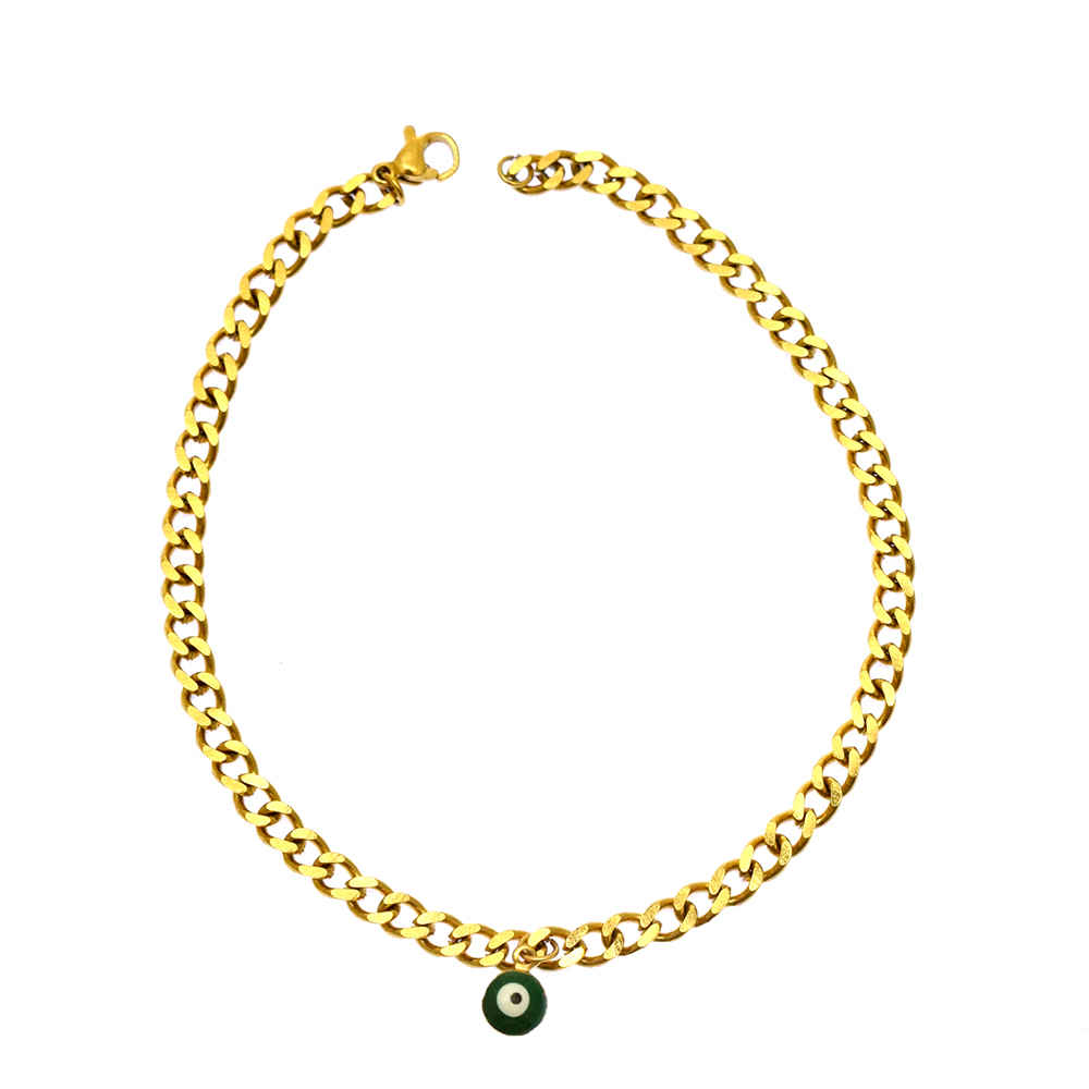 Bracelet Cheville en Acier Cheshm Nazar Modèle Elham
