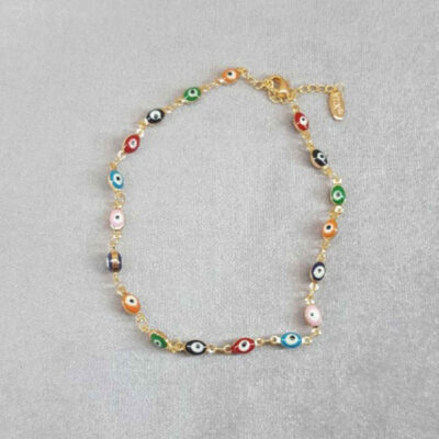 Bracelet Cheville en Acier Cheshm Nazar Modèle Tanin