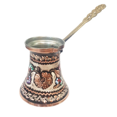Cafetière Turque – Cezve / Ibrik Traditionnel Martelé en Cuivre, Almas