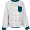 Sweat-shirt décontracté pour femme Col rond Modèle Behboud