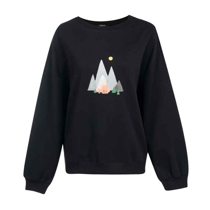 Sweat-shirt décontracté pour femme Col rond Modèle Narian