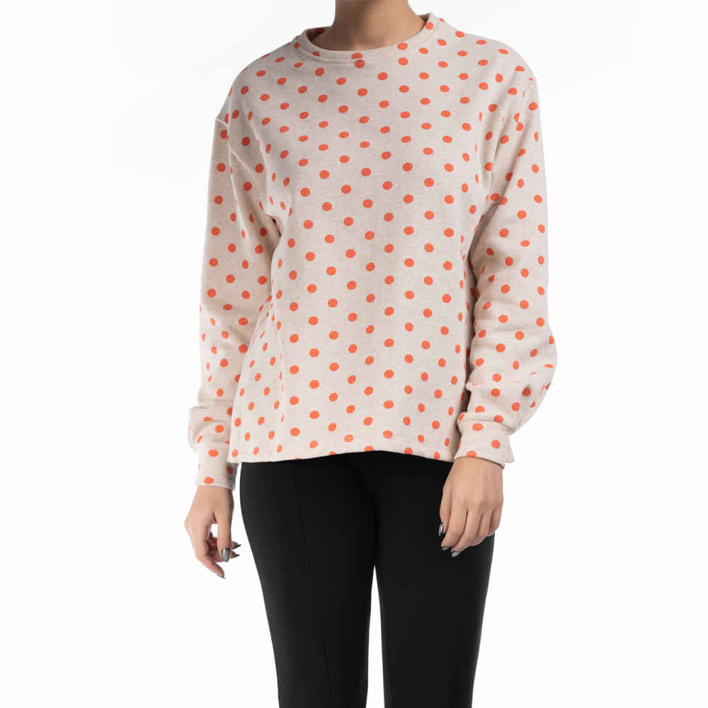 Sweat-shirt décontracté pour femme Col rond Modèle Tara