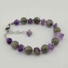 Bracelet Perlé pour Femme – Améthyste & Labradorite