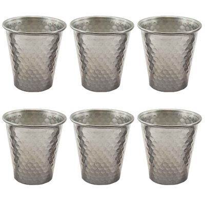 Tasse en Acier pour Camping – Légère et Incassable (Pack de 6)