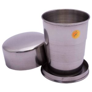 Tasse en Acier pour Camping – Pliable, Légère et Incassable