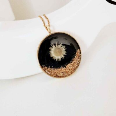 Pendentif Collier Résine Femme Artisanal Baboone
