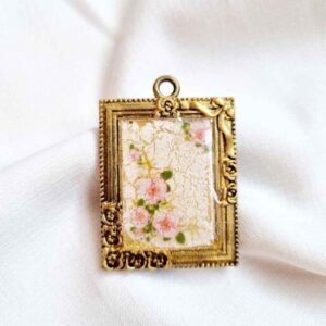 Pendentif Collier Résine Femme Artisanal Shokofeh