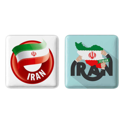 Ensemble de Badges à Épingle – Drapeau de l’Iran (2 pièces)
