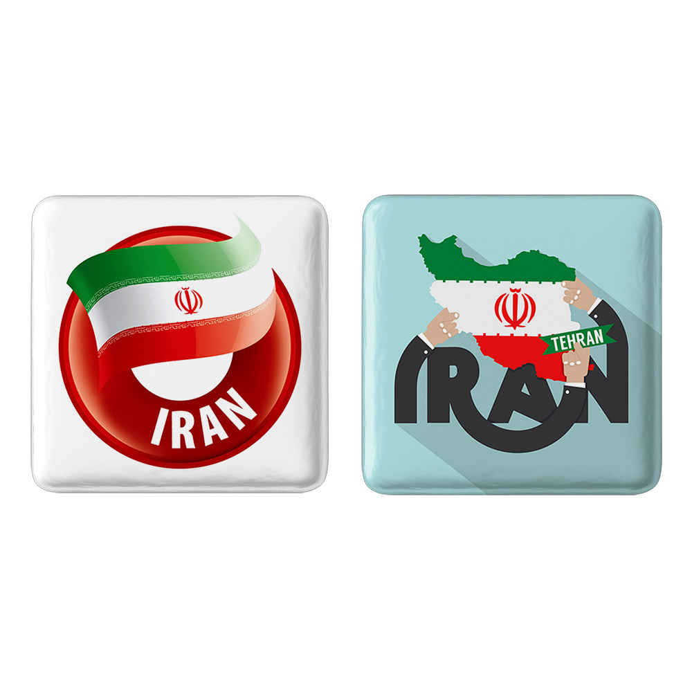 Ensemble de Badges à Épingle – Drapeau de l’Iran (2 pièces)