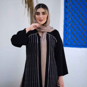 Manteau noir persan modèle Vian