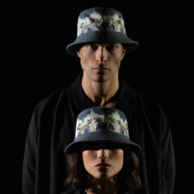 Chapeau seau au design artistique – Modèle Anis