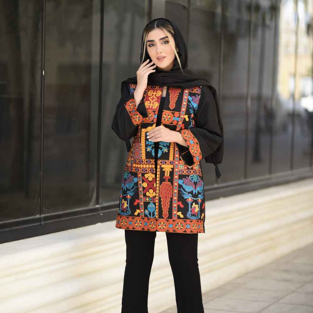 Manteau brodé persan modèle Taavoos