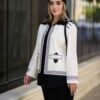 Ensemble manteau brodé persan & pantalon modèle Helena