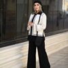 Ensemble manteau brodé persan & pantalon modèle Helena