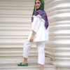 Manteau brodé persan & pantalon modèle Mahoor