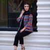 Ensemble manteau brodé persan & pantalon modèle Taraneh