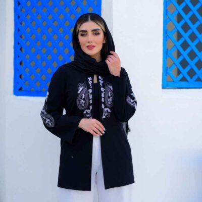 Manteau en lin persan modèle Noura