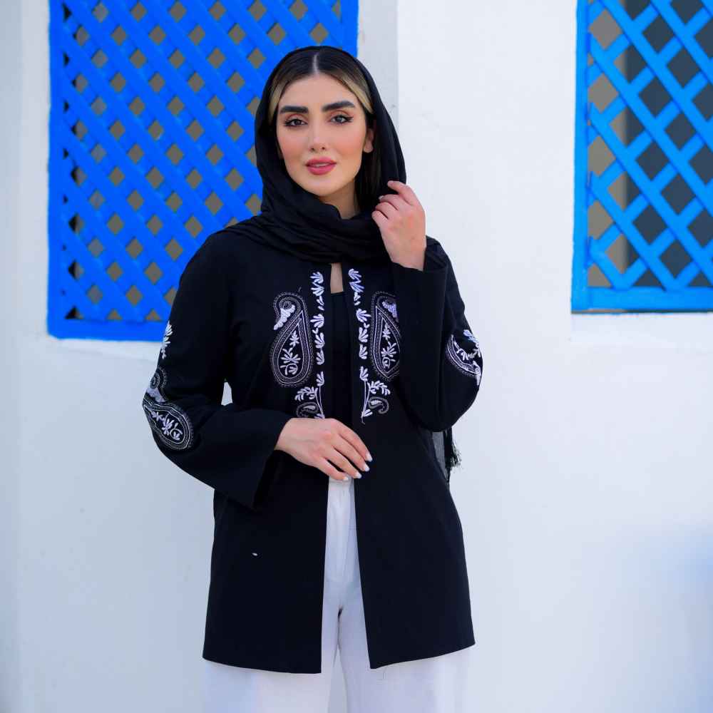 Manteau en lin persan modèle Noura